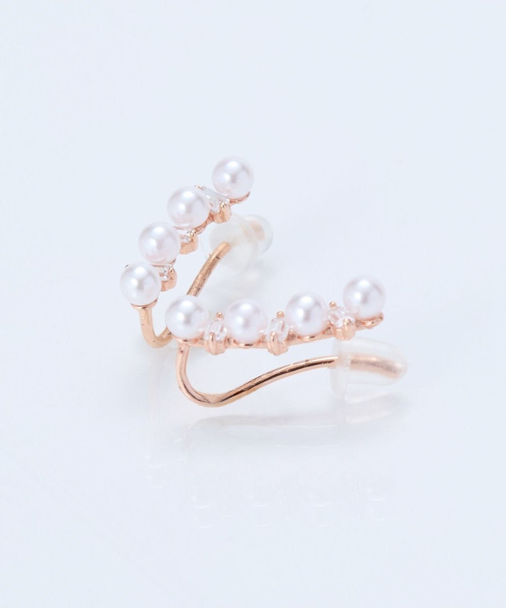 Phoebe 2wayパールブリンクピアス&イヤリング　ローズゴールド 