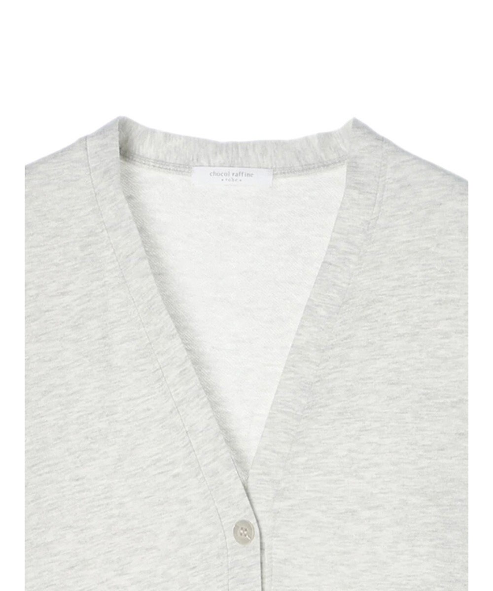 Green Parks ミニ裏毛Ｖネックカーディガン 