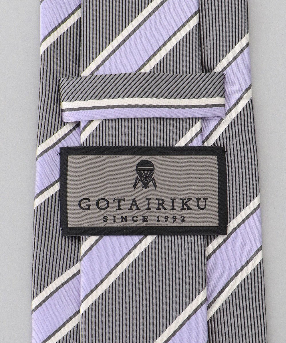 GOTAIRIKU  GOTAIRIKU別注【日本製】シルク ネクタイ_レジメンタル柄 