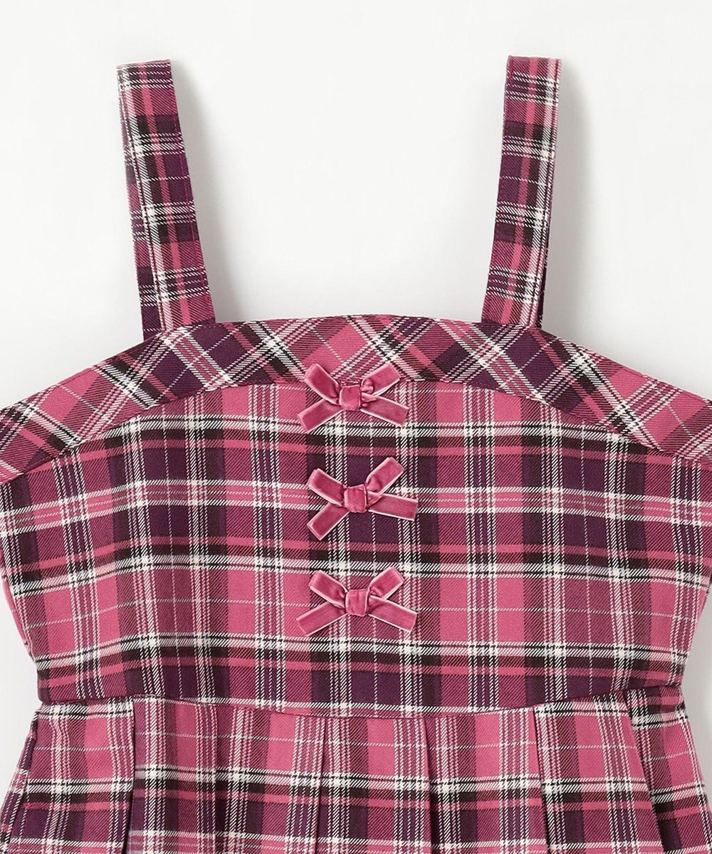 ANY KIDS チェックプリーツジャンパースカート 