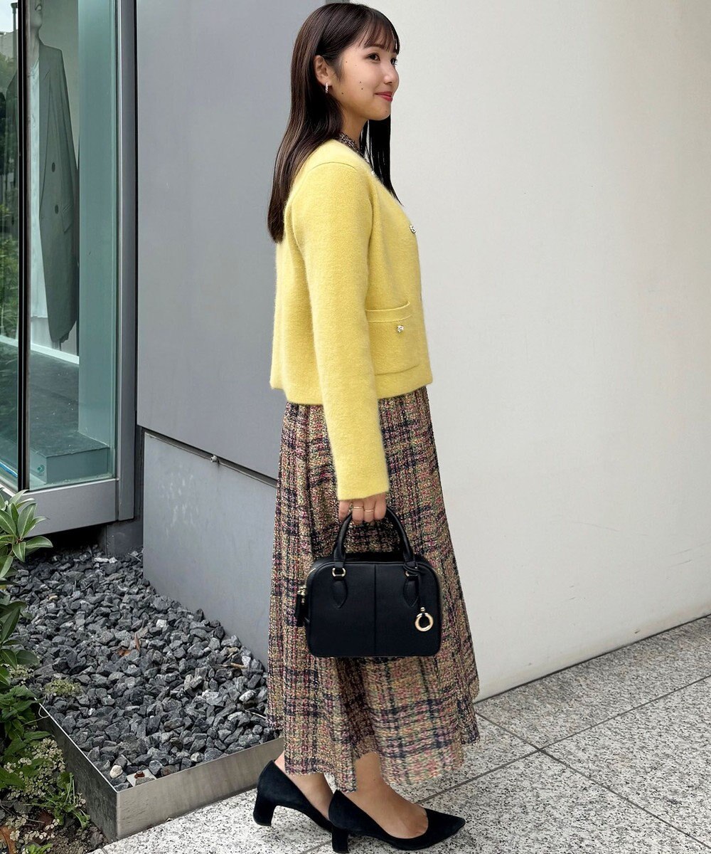 組曲 ギミックチェックツイード ワンピース 