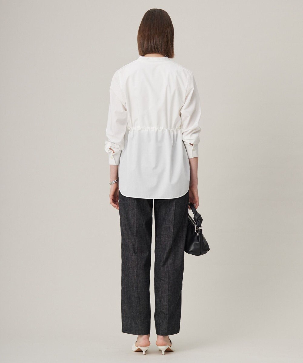 ICB 【洗える】 クリーンブロード バンドカラーシャツ 