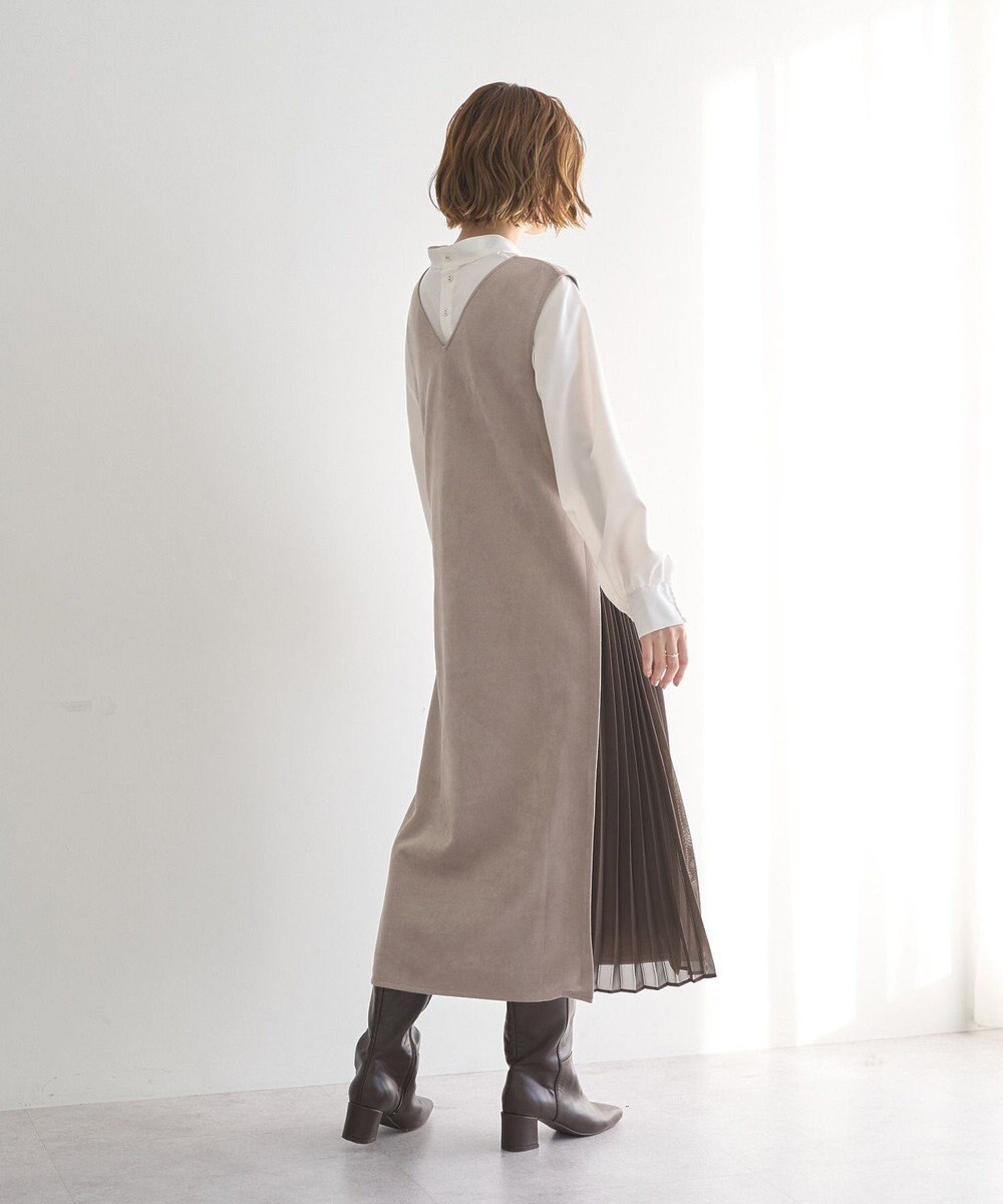 YECCA VECCA 【2点SET】ブラウスセットプリーツMIXジャンスカ 