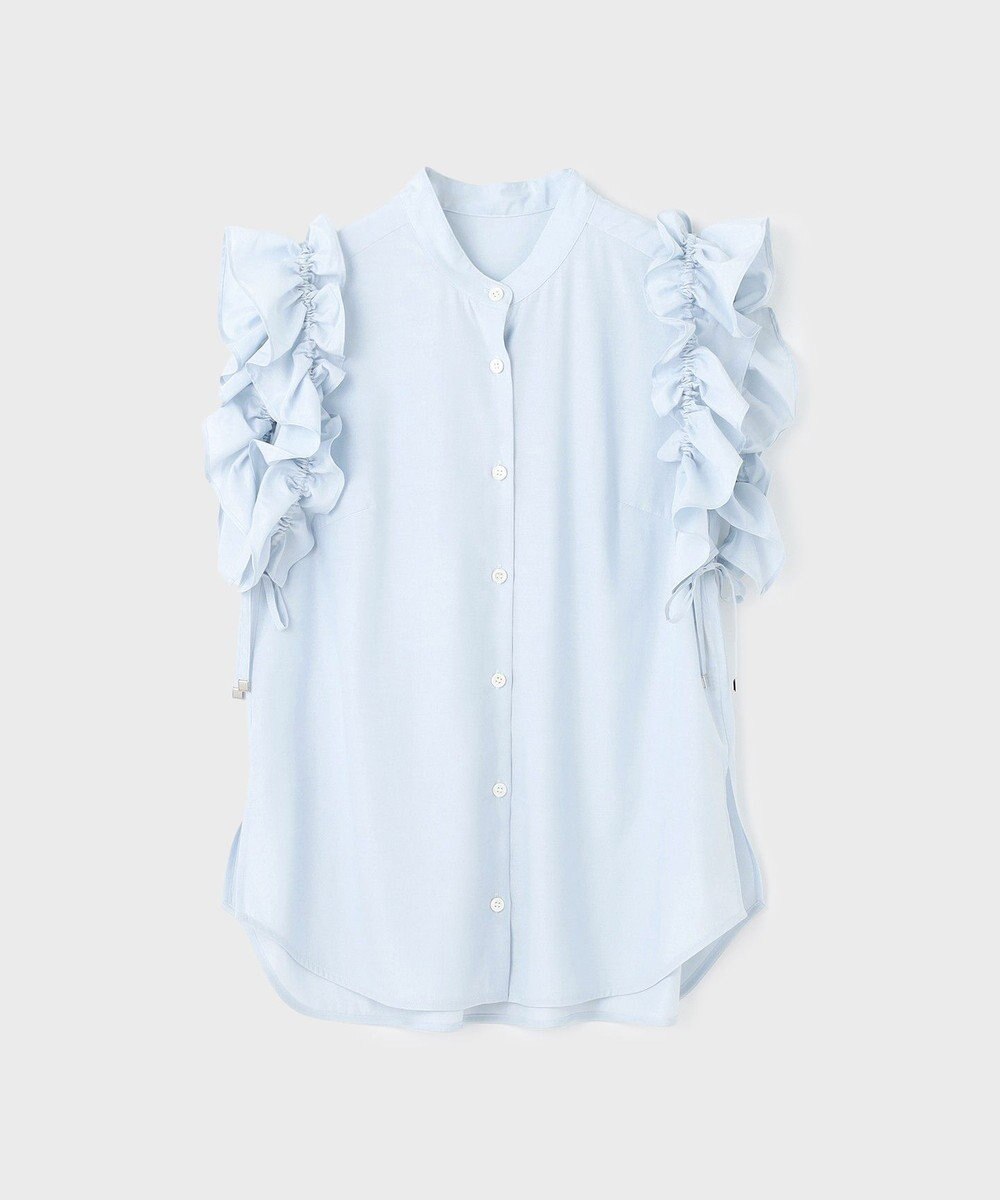 GRACE CONTINENTAL マルチフリルノースリーブブラウス 