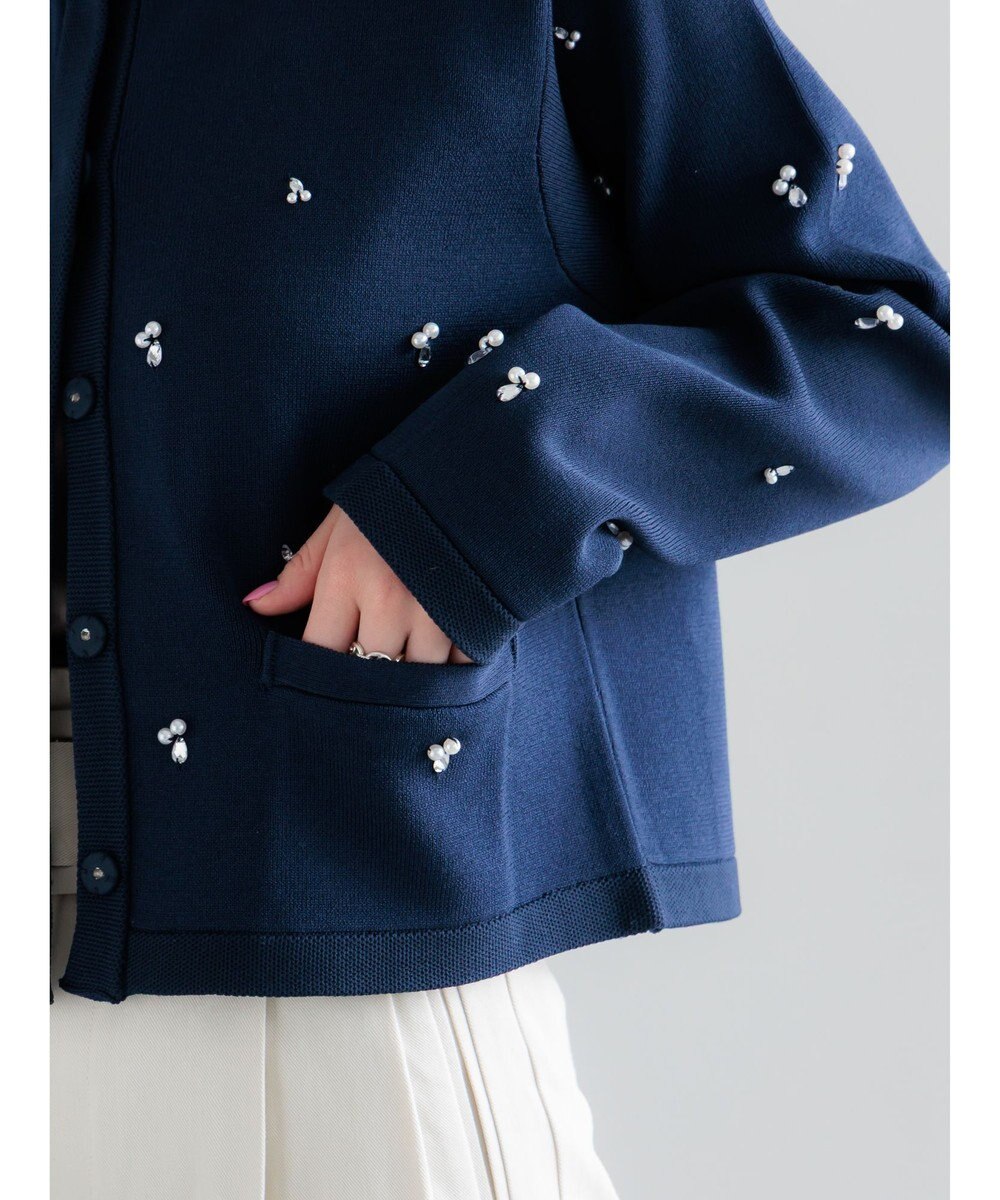 Te chichi パールビジューニットライトジャケット《2026 spring catalog item》 