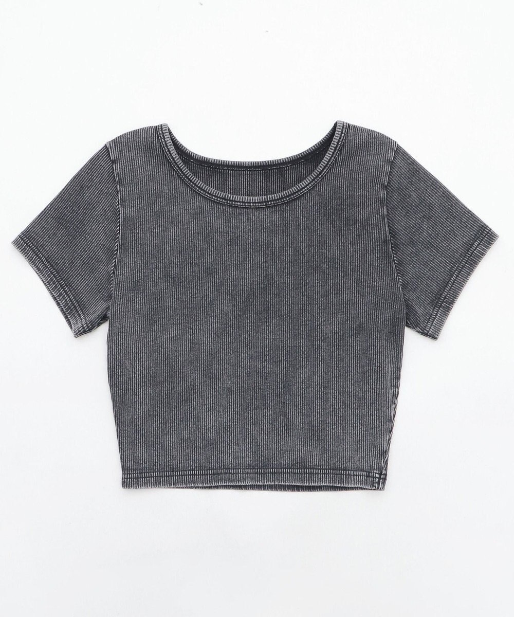 WEGO ヴィンテージウォッシュコンパクトリブT 