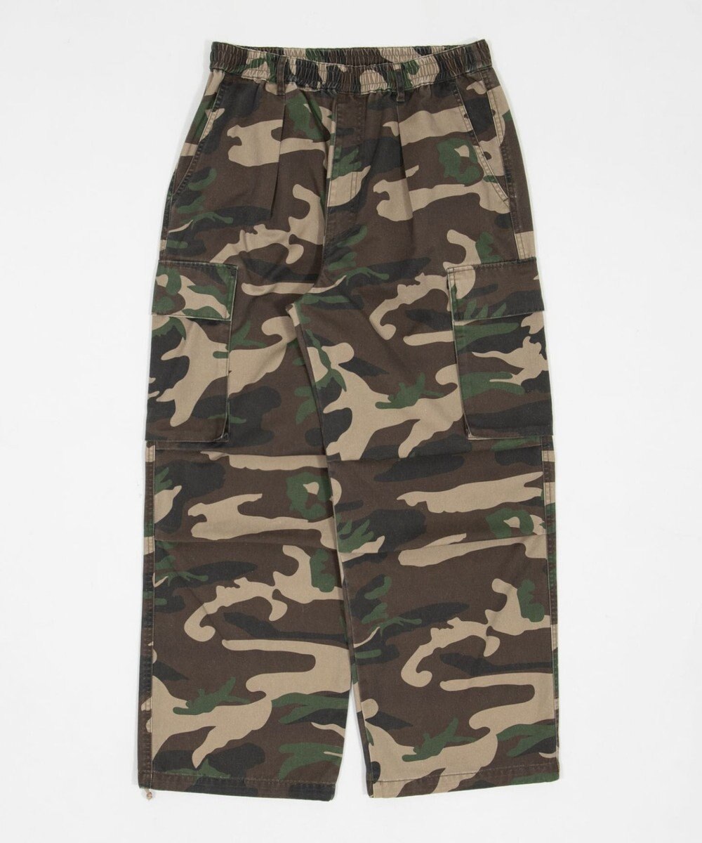 WEGO 【ユニセックス着用ITEM/SMLサイズ展開】イージーワイドカーゴパンツ 