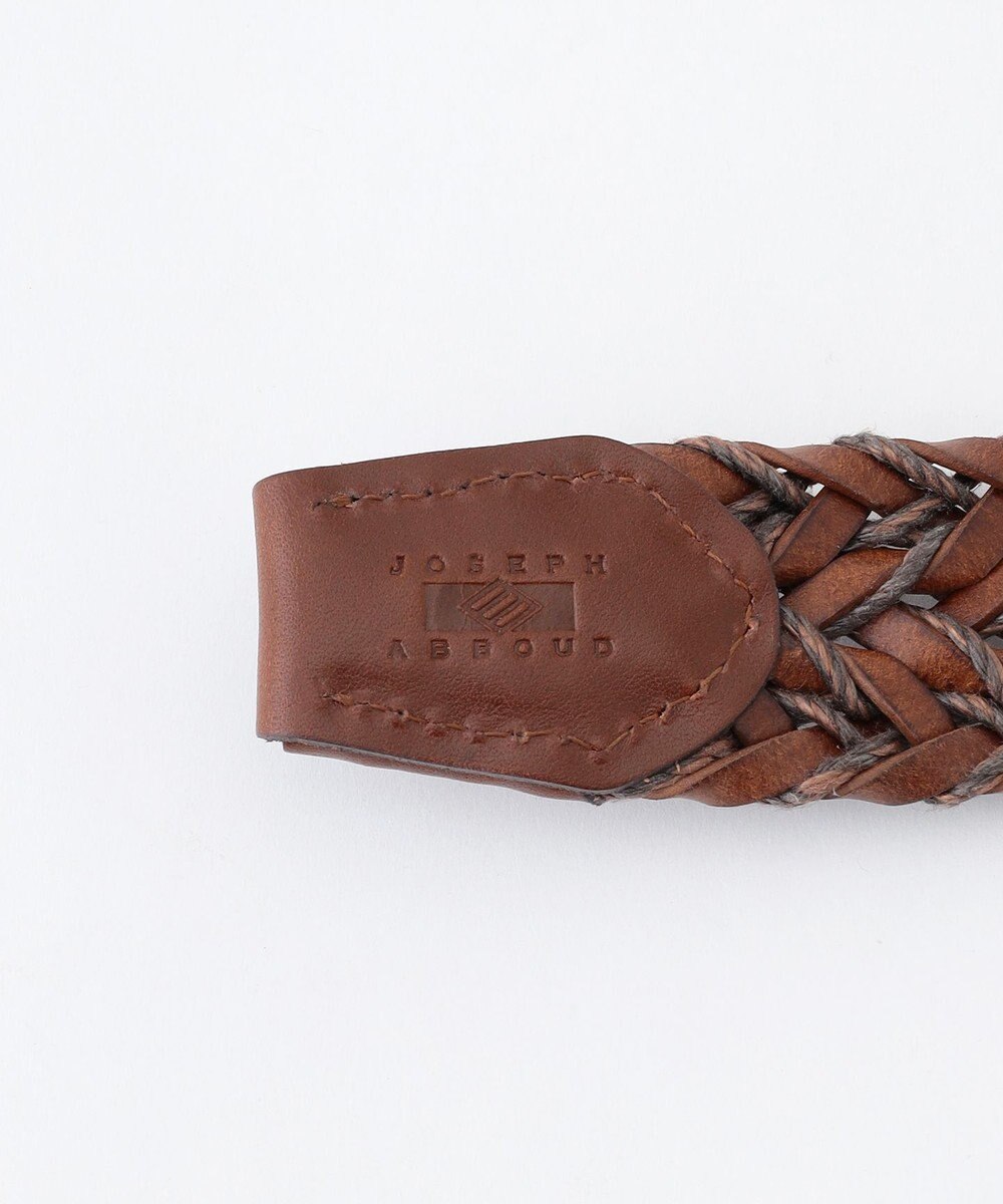 JOSEPH ABBOUD 【イタリア素材/日本製】ヴィンテージライクブレイドレザー ベルト 