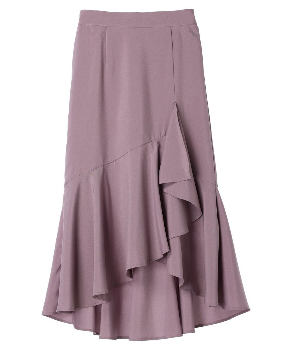 earth music&ecology アシメラッフルヘムスカート 