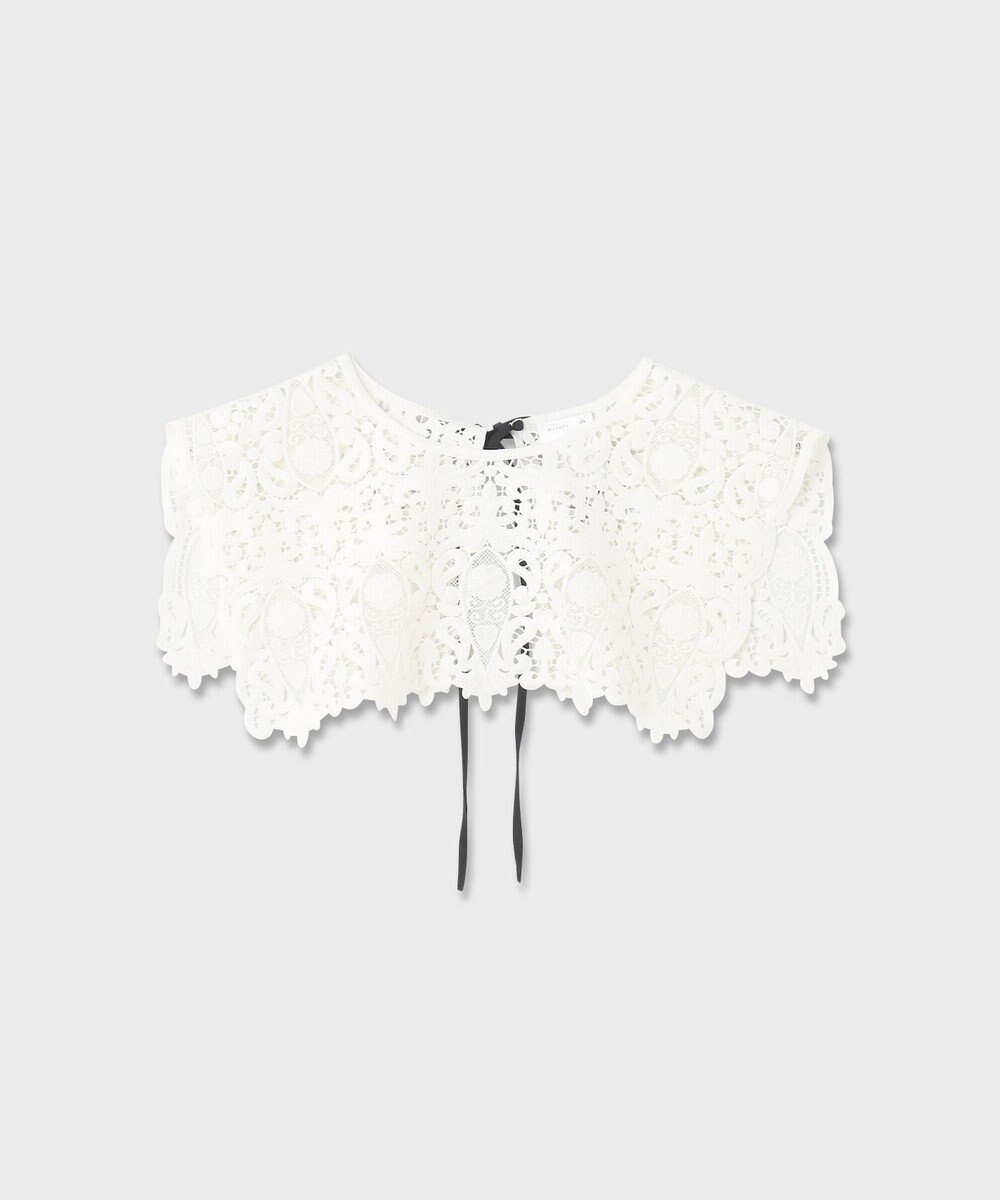 GRACE CONTINENTAL 刺繍カラー付ドレス 