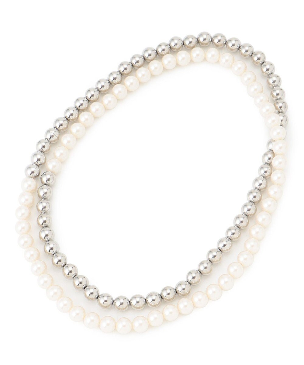 23区 【APPLAUDIR】パール＆ボールミックス ネックレス 