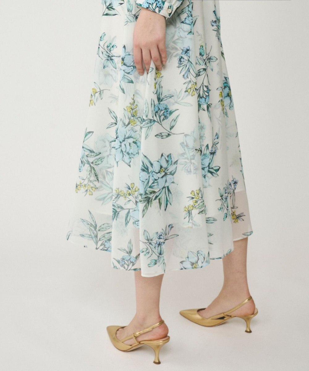 GRACE CONTINENTAL フラワーレイヤーワンピース 