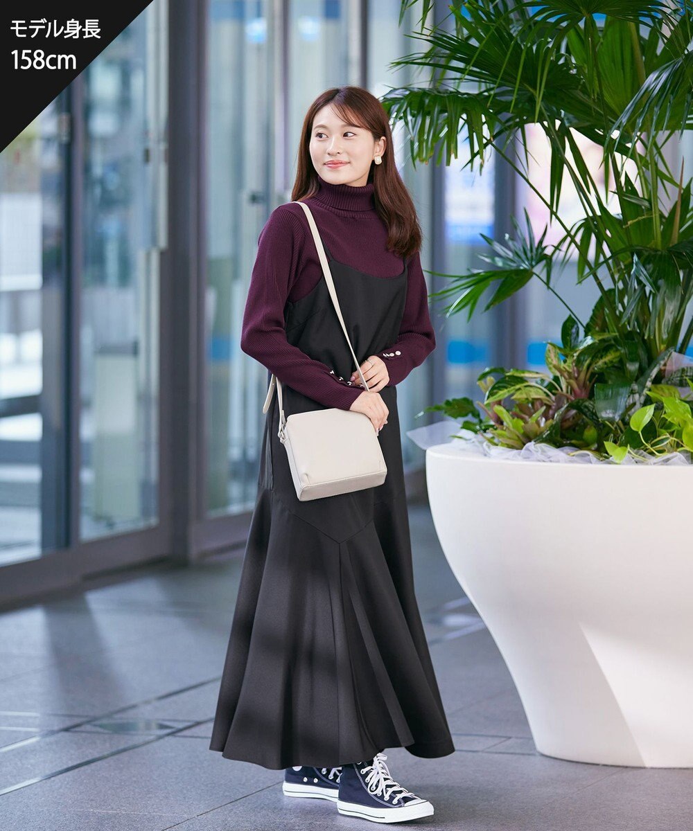 Tiaclasse 【洗える】アシンメトリーキャミワンピース 