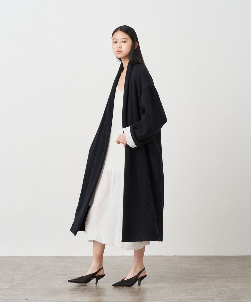 ATON ROYAL CHUNKY FLEECE | ショールカラーコート 