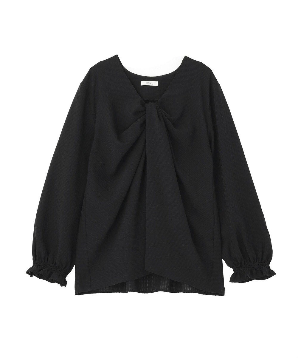 earth music&ecology フロントツイストブラウス 