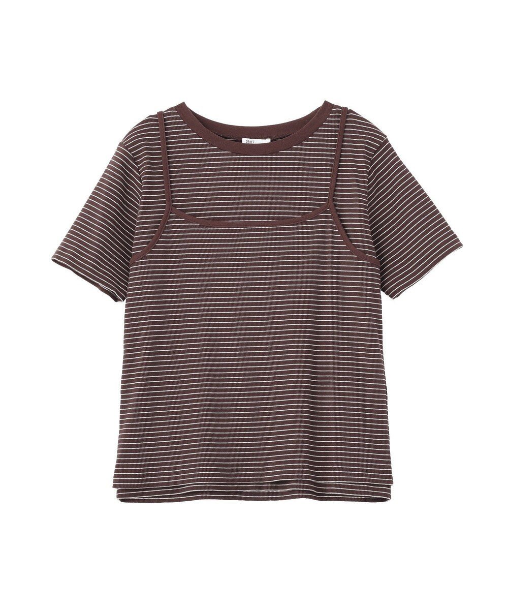 CRAFT STANDARD BOUTIQUE 2点セット/ボーダーキャミ+Tシャツ 