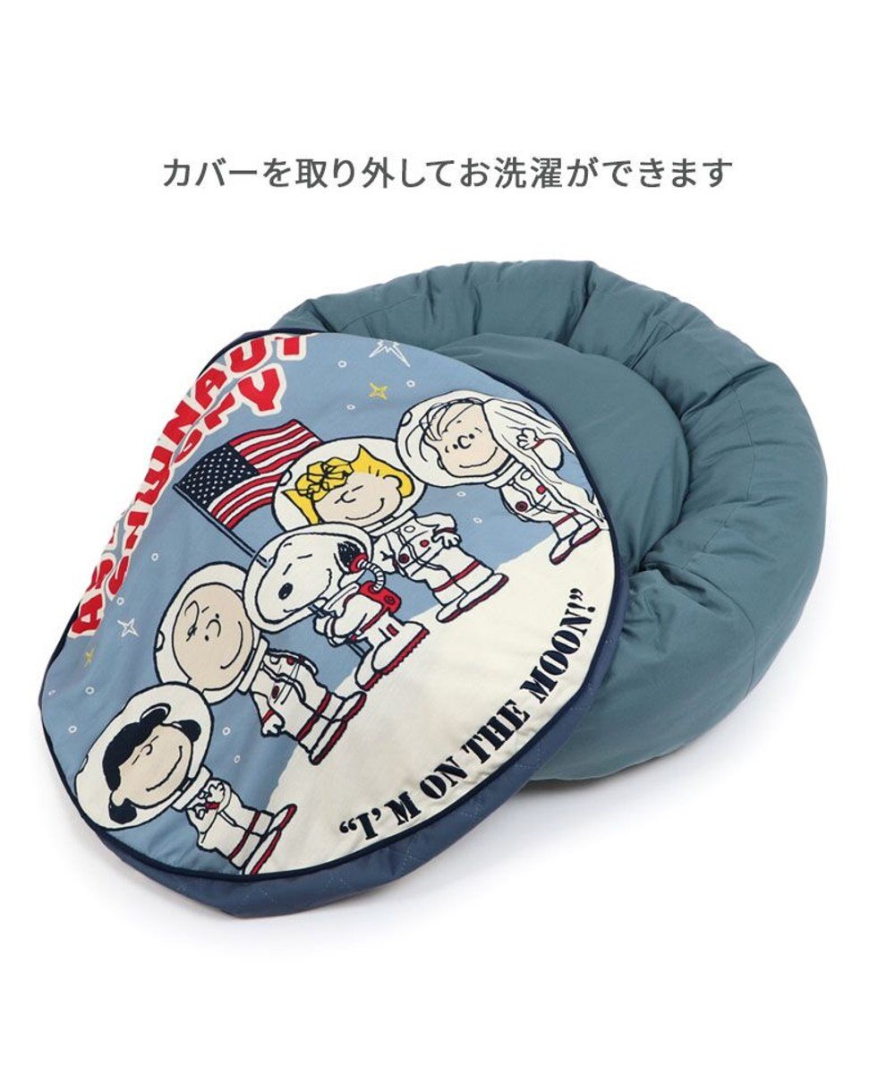 PET PARADISE スヌーピー 丸型 クッション 《アストロノーツ柄》 