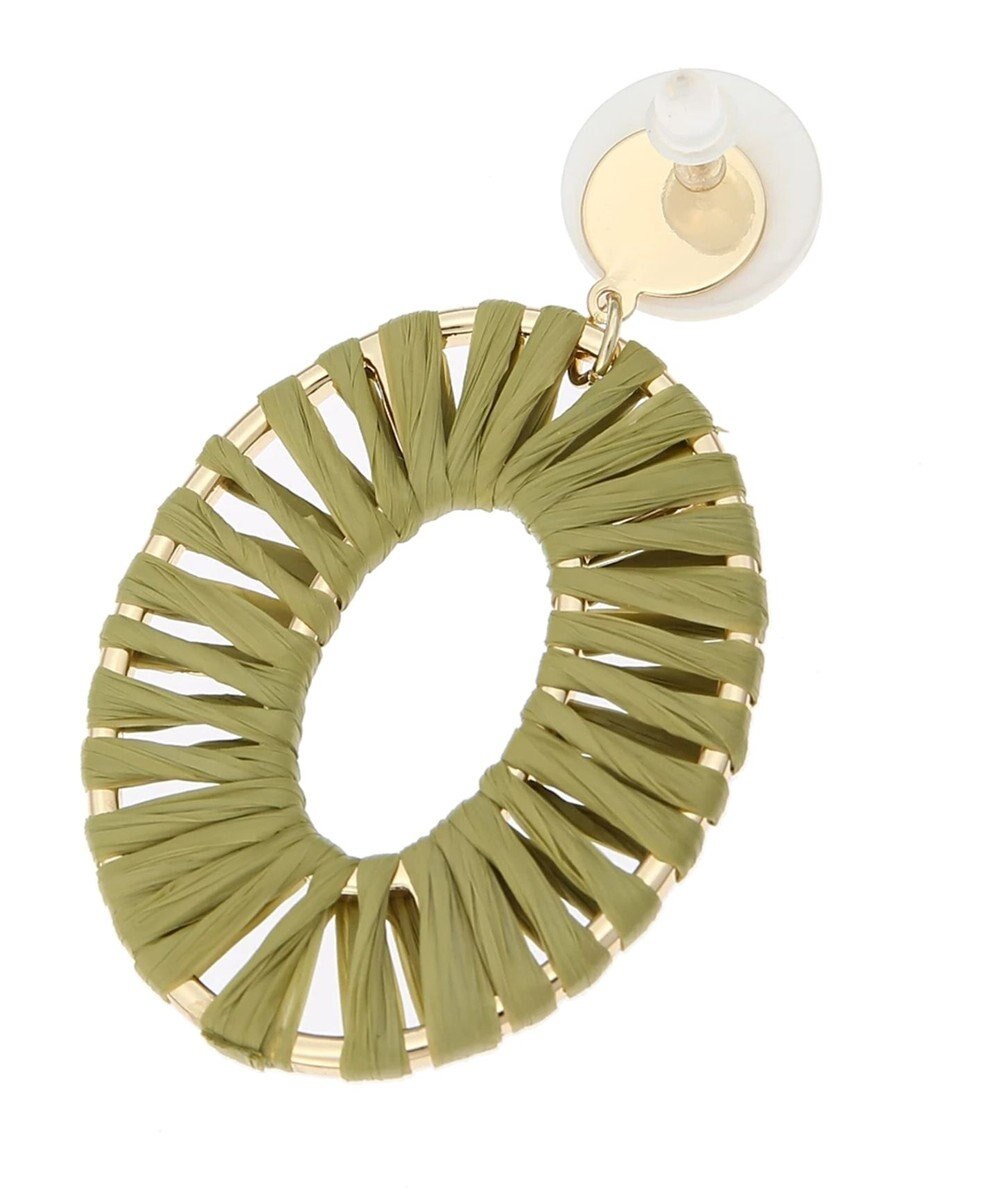 Green Parks ｅｖｅｒｙ　ｗａｌｋ．シェルパーツラウンド編みピアス 