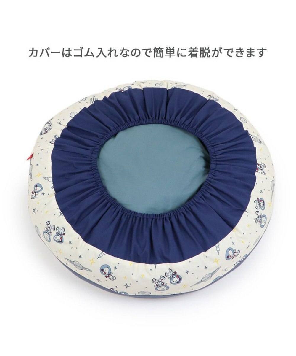 PET PARADISE スヌーピー 丸型 クッション 《アストロノーツ柄》 