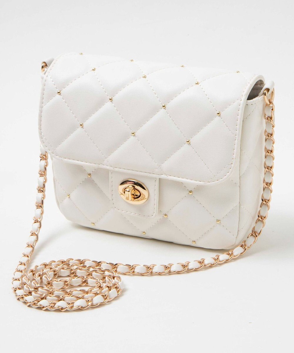 WEGO スタッズ付きキルティングショルダー 