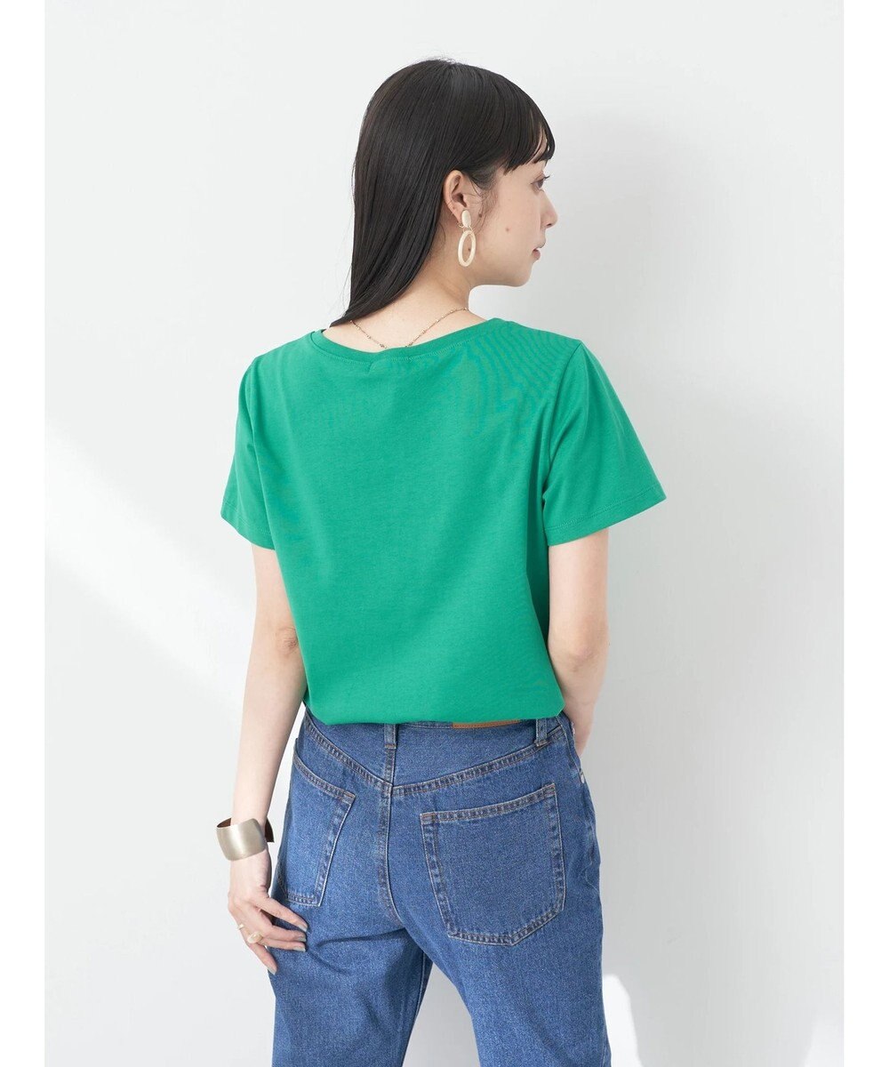 earth music&ecology ＶネックＴシャツ（汗じみ防止） 