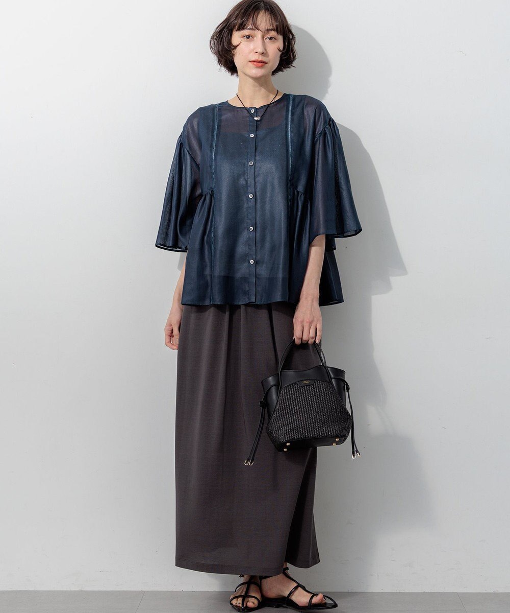 23区 【見上愛さん着用】ペーパーライクコンビ ショルダーバッグ (S) 