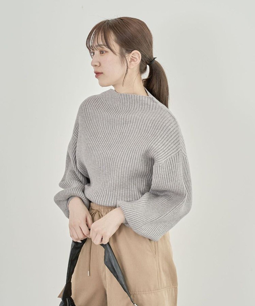 Green Parks ・ｓｗｉｎｇ　ｂｙ　ボトルネックカラーニット 