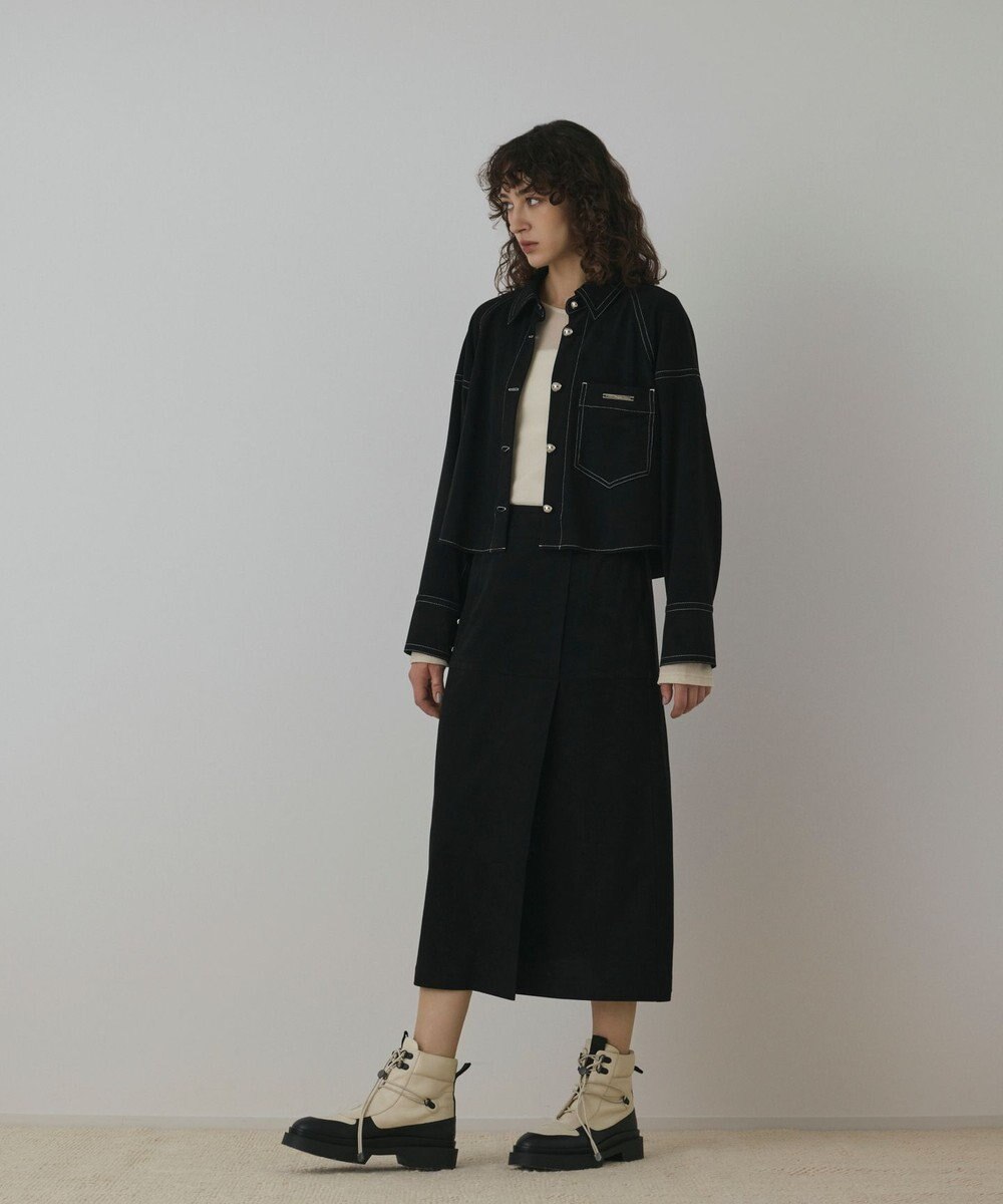 GRACE CONTINENTAL フェイクスウェードブラウス 