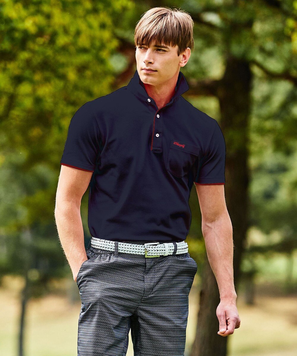 23区GOLF 新色追加！全色揃えたくなる逸品【MEN】【WEB限定/消臭/UV/吸汗速乾】カノコポロシャツ 