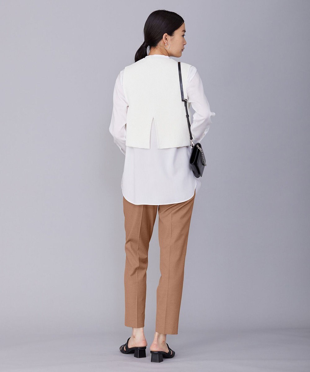 ICB 【洗える】 コットンテープリブベスト 