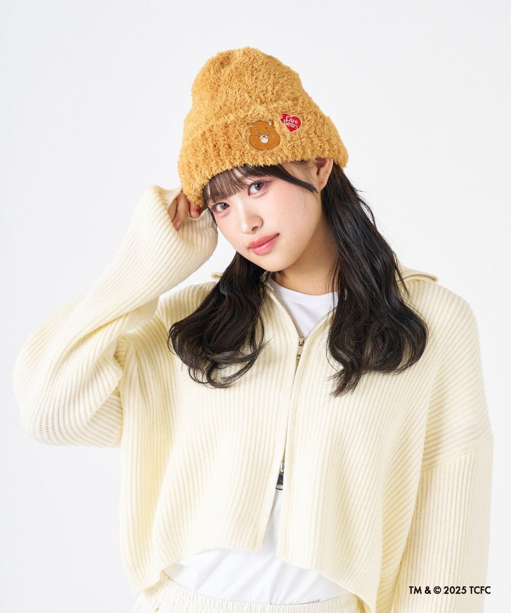 MOONBAT Care Bears(ケアベア) ボリュームへアリービーニー ニット帽 帽子 手洗い可能 