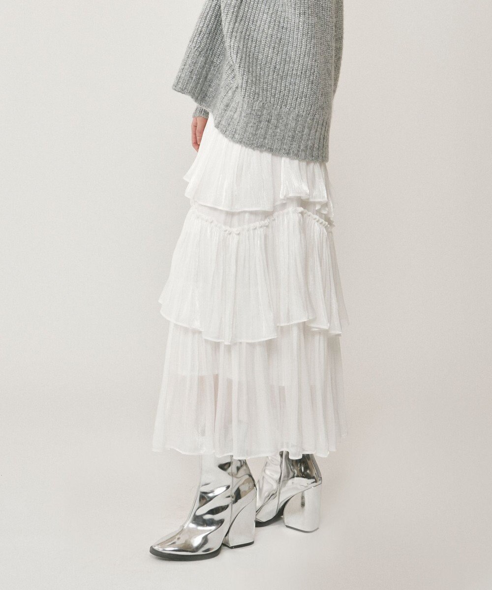 GRACE CONTINENTAL イレギュラーティアードスカート 