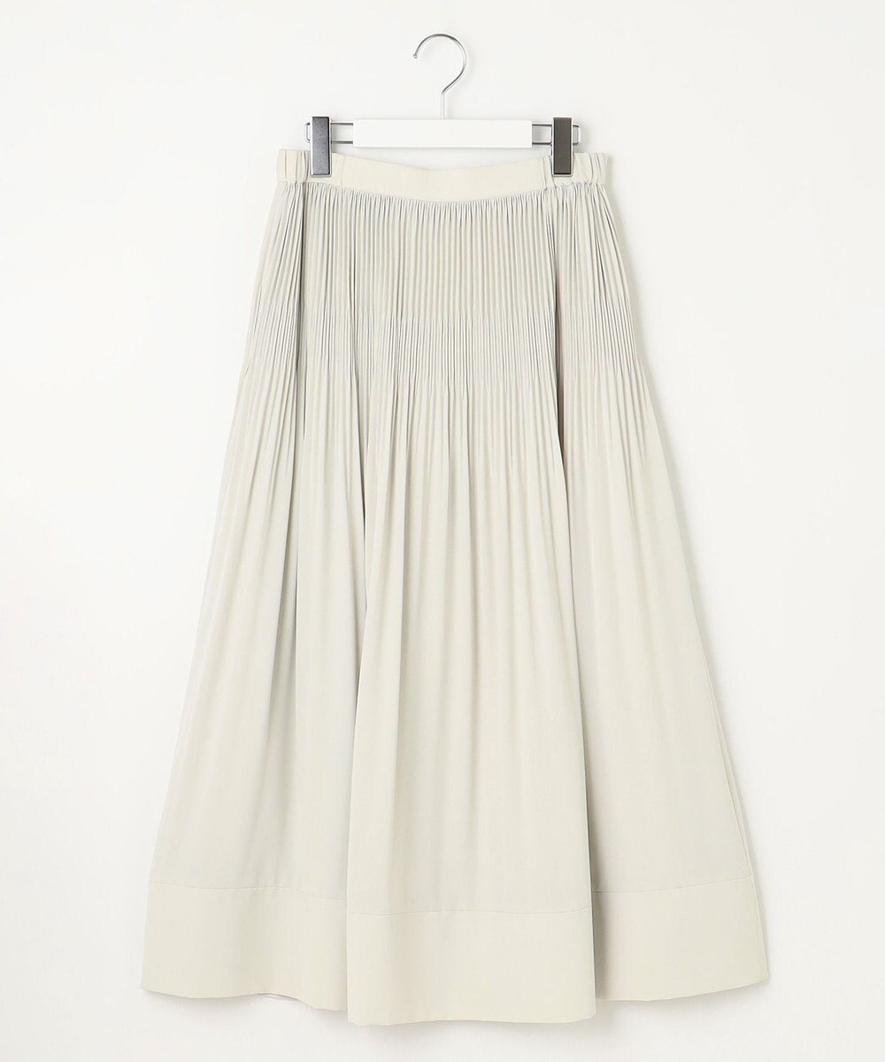 自由区 S 【セットアップ対応・洗える】ライトサテンプリーツ スカート 