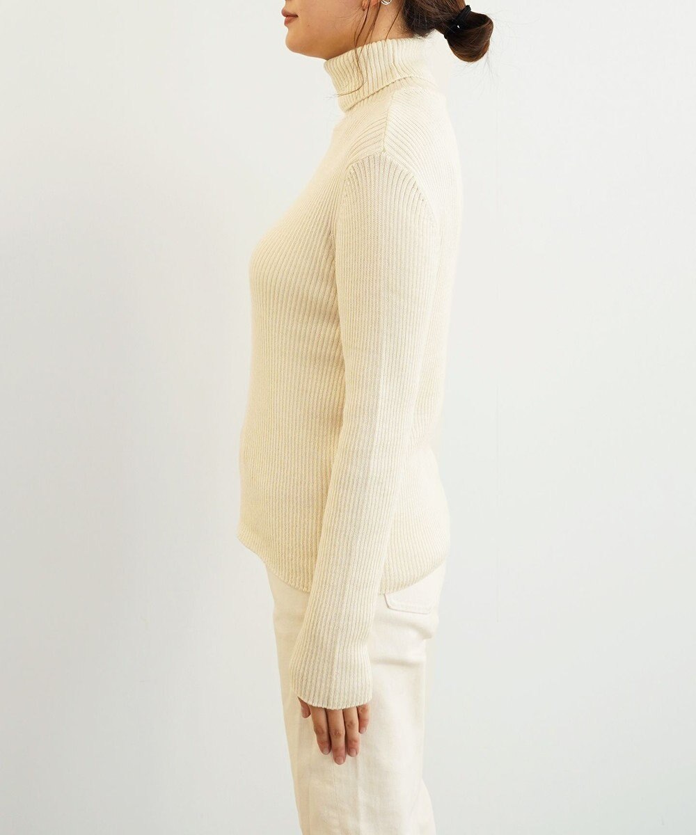 TOQUE 〈大草直子さんアドバイザー〉ベビーアルパカ×シルク ハイネックニット 