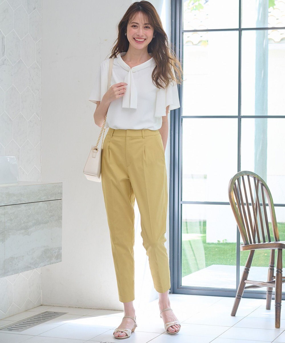 ANY SIS S 【洗える】パール調ボウタイ ブラウス 