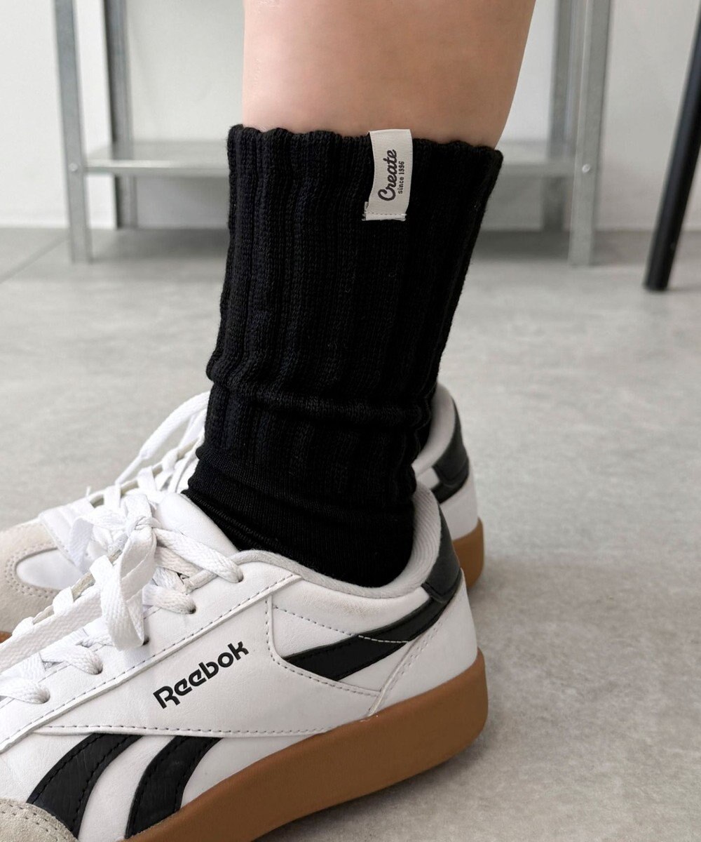 WEGO タグデザインボリュームリブソックス 