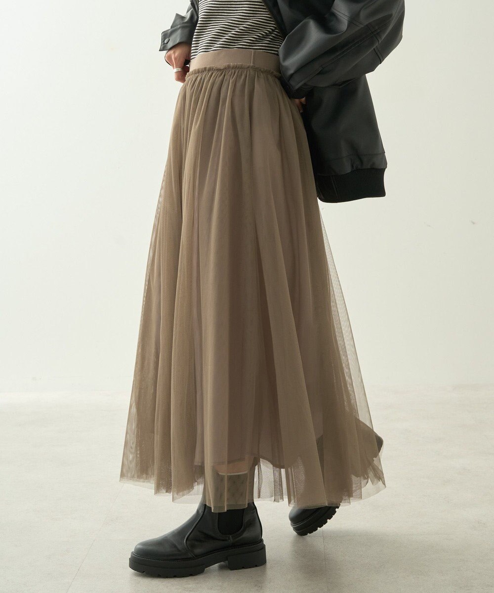 AMERICAN HOLIC チュールギャザースカート 
