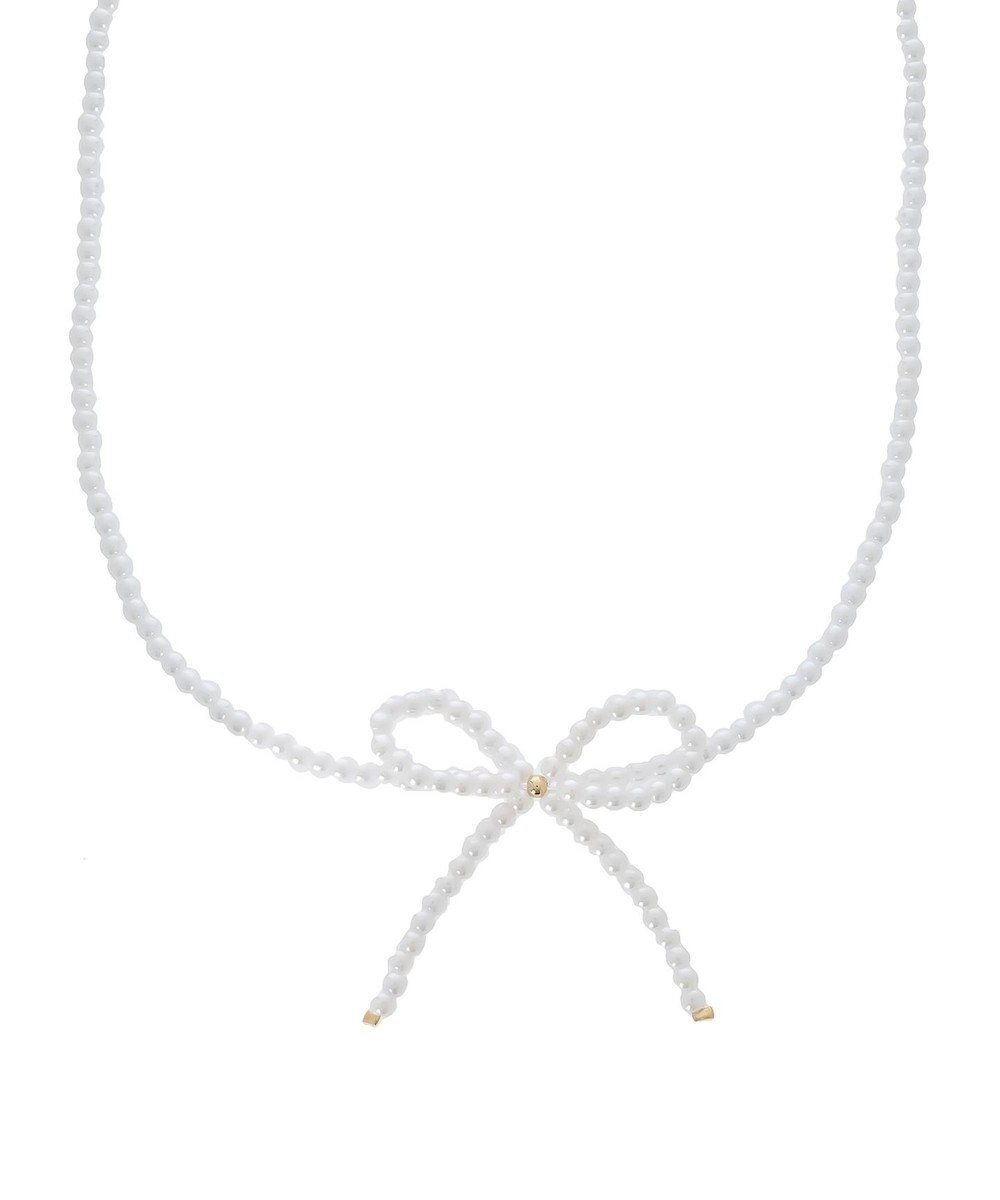 Green Parks ・ＨＡＬＦ　ＴＩＭＥ　パールリボンネックレス 