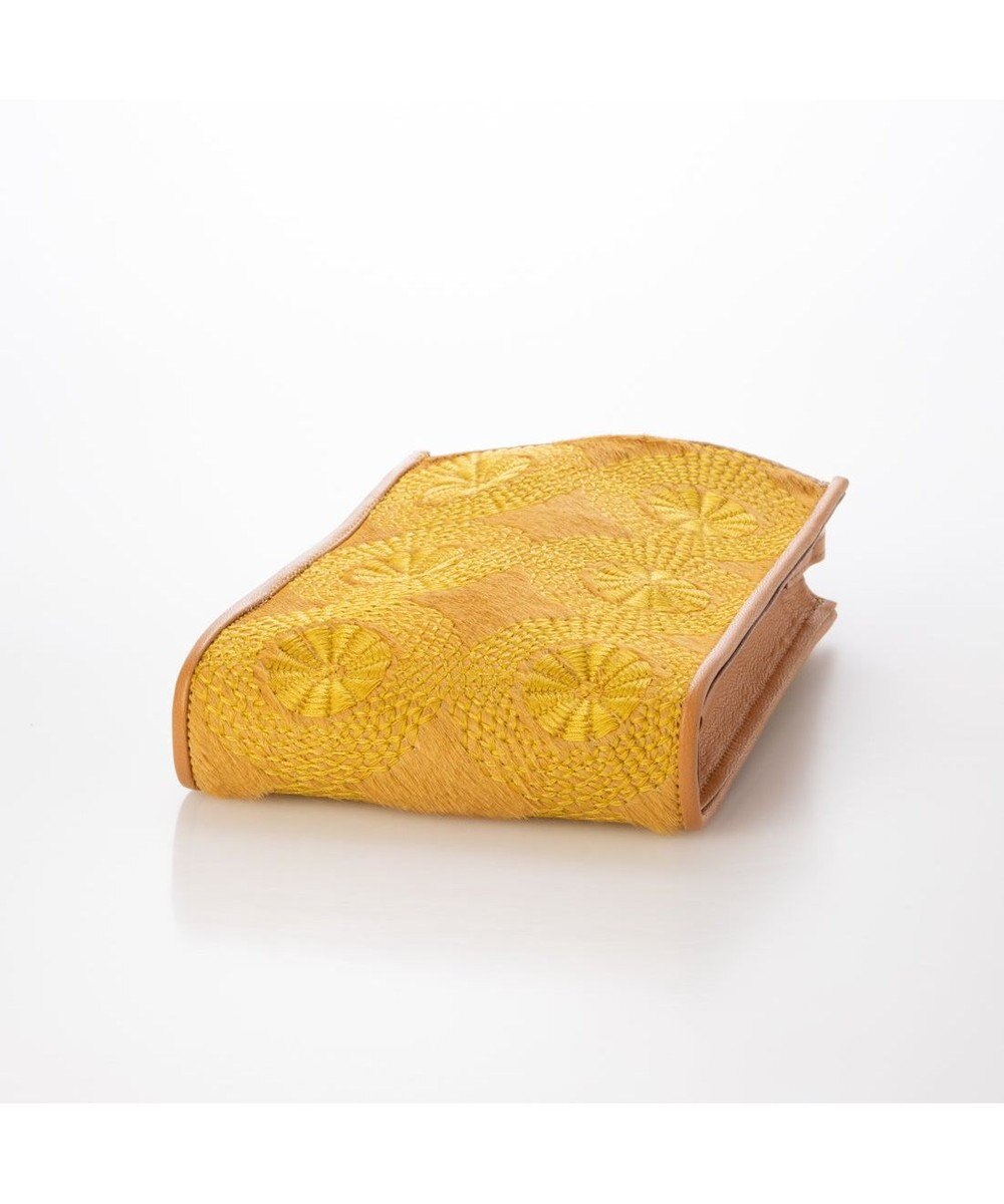 UNBILLION ペルケ perche / WEB別注ハラコタイプサークル刺繍ショルダーバッグ 