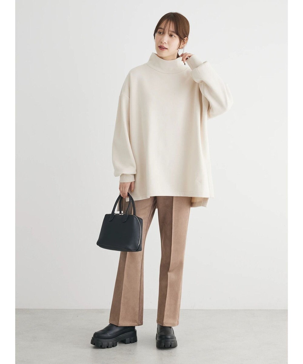 Green Parks Ｂｒｕｓｈｅｄ　タートル裏起毛チュニック 