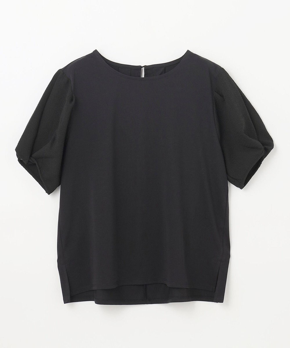 ANY L 【吸水速乾/UVケア】ミニサッカーコンビ袖ボリュームカットソー 