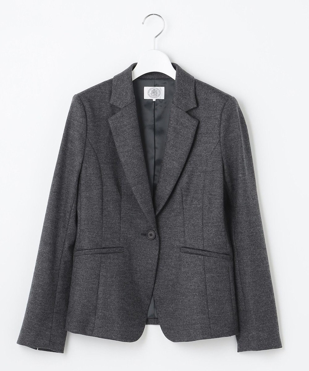 J.PRESS LADIES アクアレジェンドウールジャージー テーラード ジャケット 