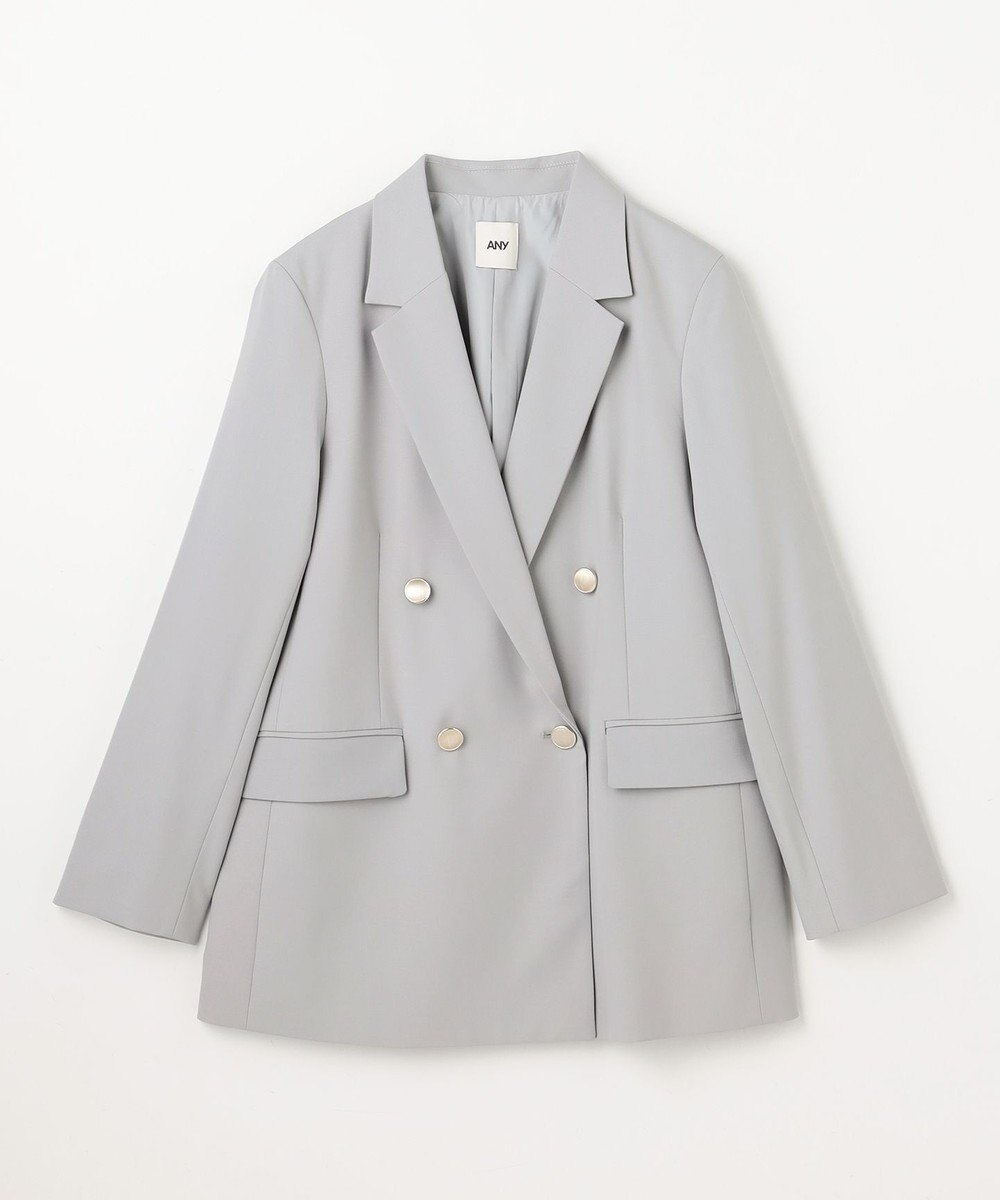 ANY L イージーケアライトストレッチダブルテーラードジャケット 