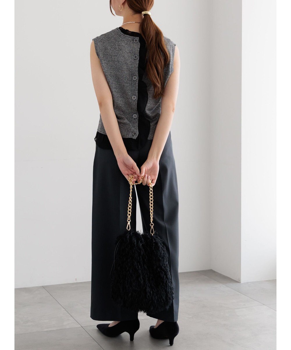 Te chichi シフォンフリルニットベスト 