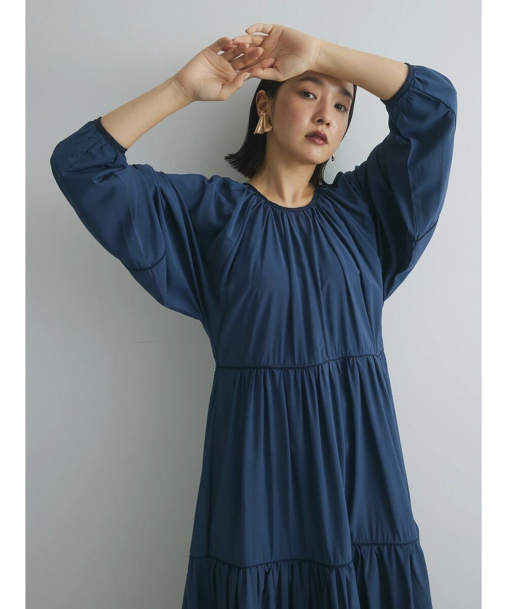 Green Parks armonia. ティアード配色パイピングワンピース 