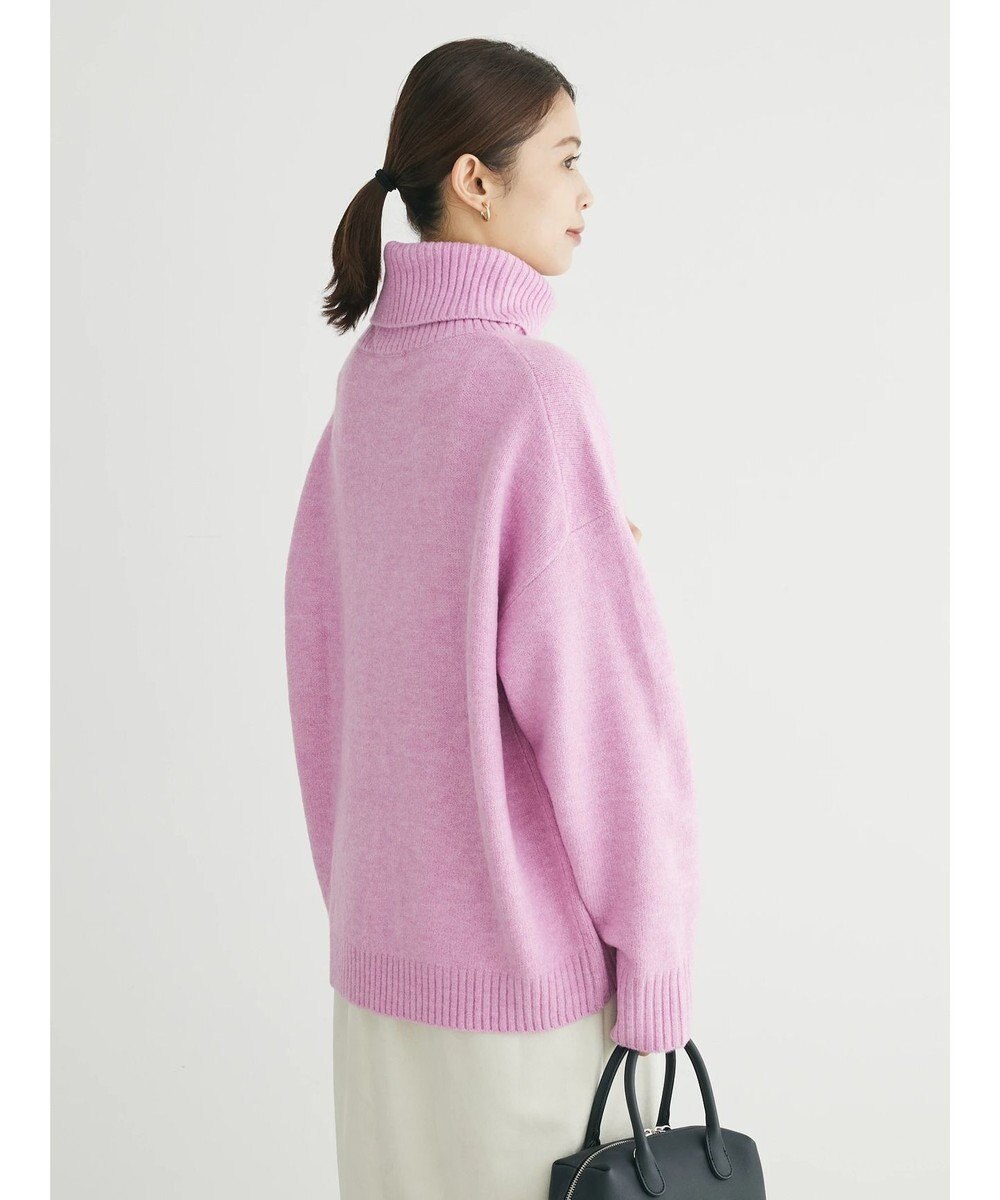 Green Parks ｆｕｗａっとメランジタートルニットプルオーバー 