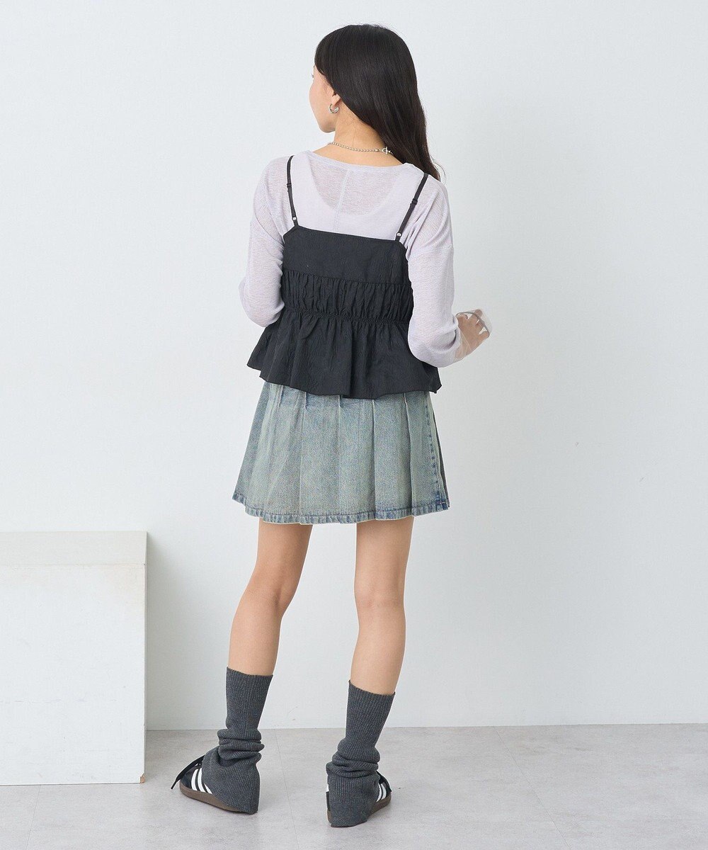 earth music&ecology ラメシアースリーブプルオーバー 