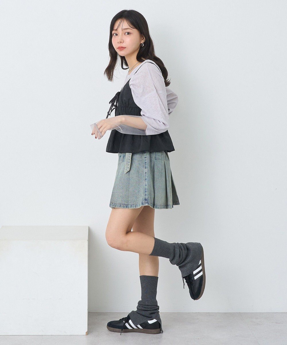 earth music&ecology ラメシアースリーブプルオーバー 