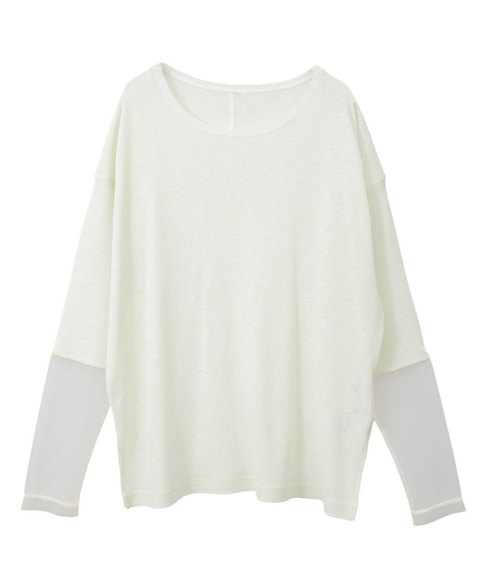 earth music&ecology ラメシアースリーブプルオーバー 