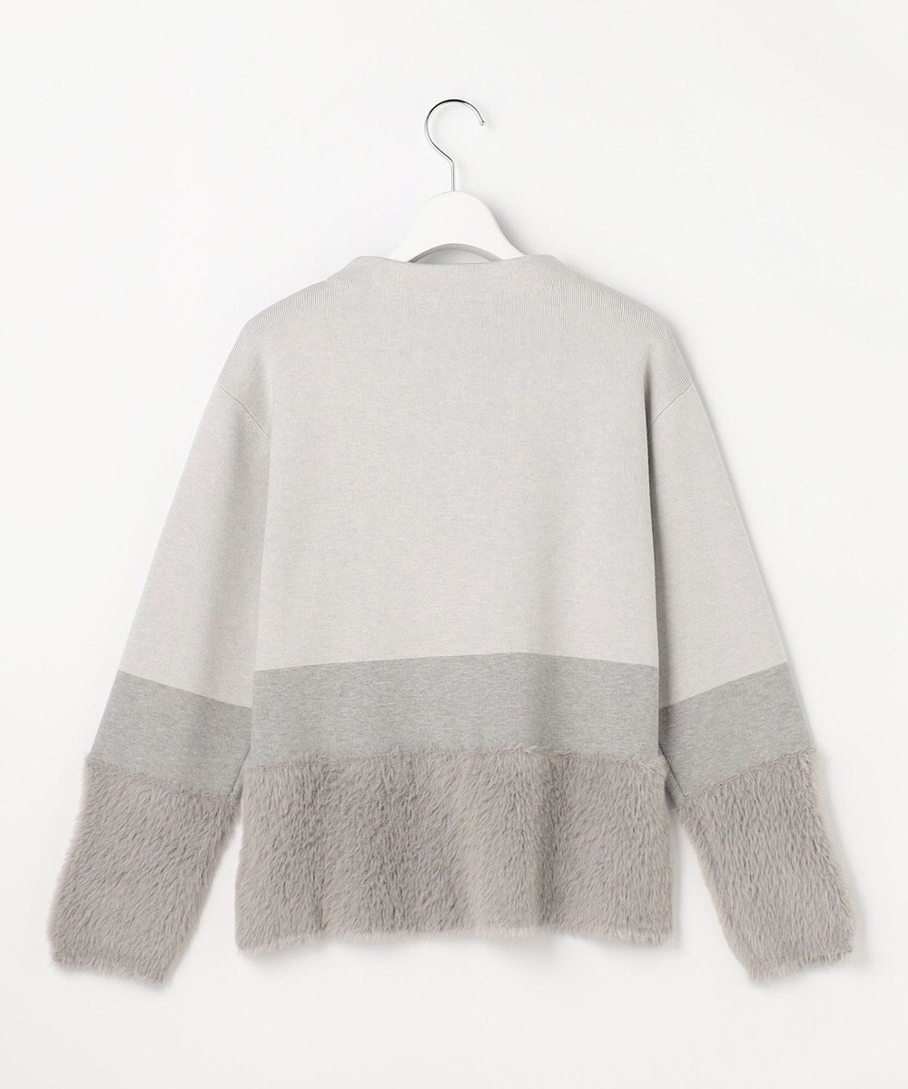 ANY SIS フェザーブロッキング ニット 